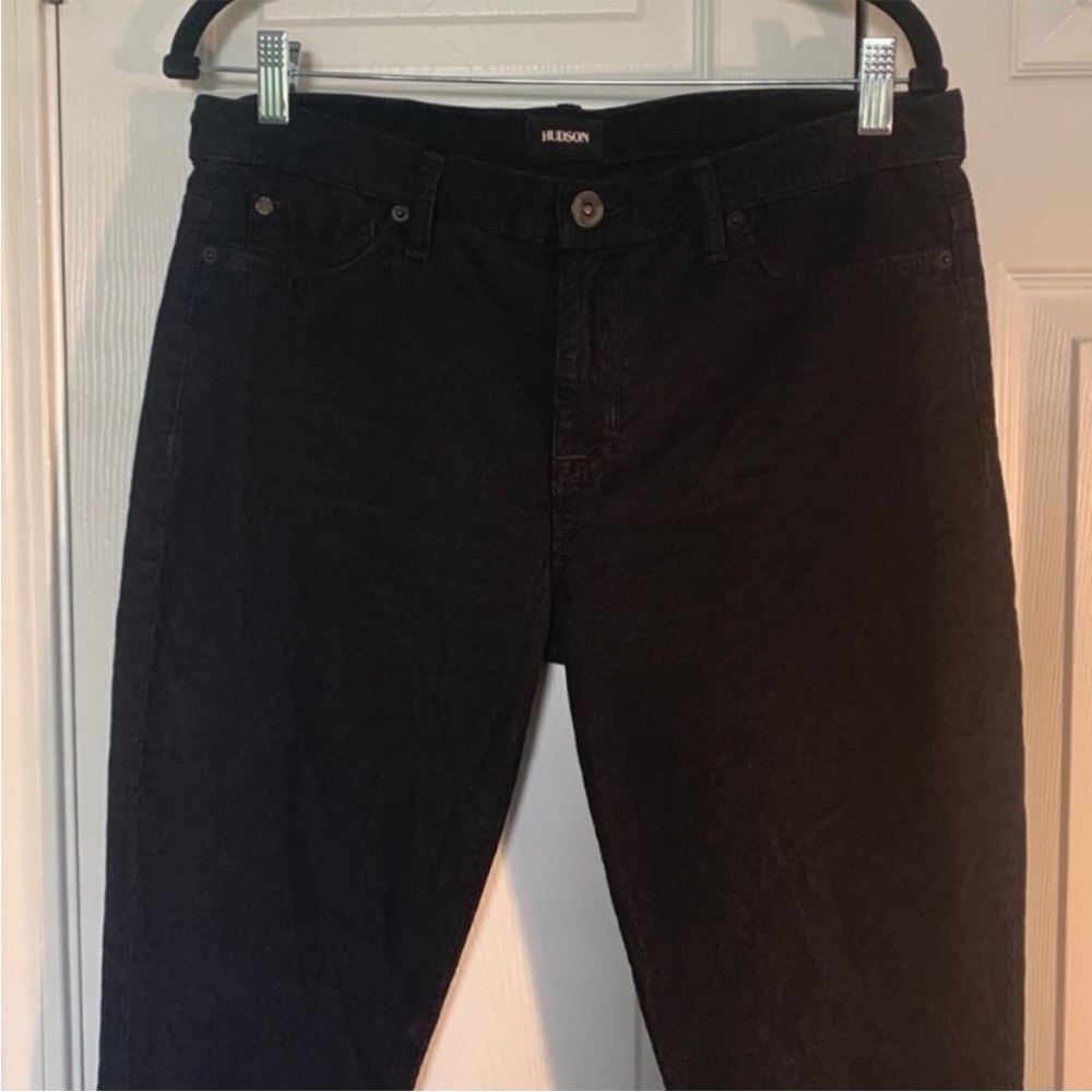 Hudson Black Skinny Corduroy Pants